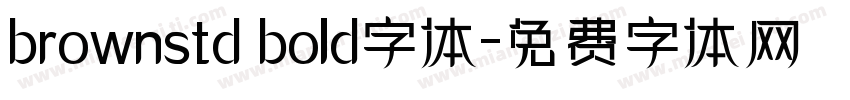 brownstd bold字体字体转换